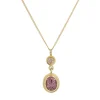 Tomfoolery Malalia Garnet and Diamond 18ct Gold Pendant Discount