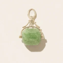 Tomfoolery Malo Zoisite & 9ct Yellow Gold Amulet Fashion