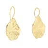 Tomfoolery Maria Gold Leaf Earrings New