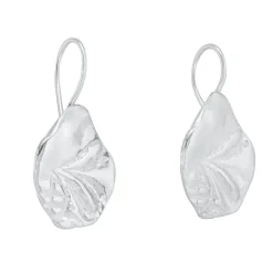 Tomfoolery Maria Silver Leaf Earrings Sale