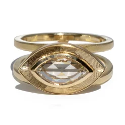 Tomfoolery Marquis Diamond Wide Ring Outlet