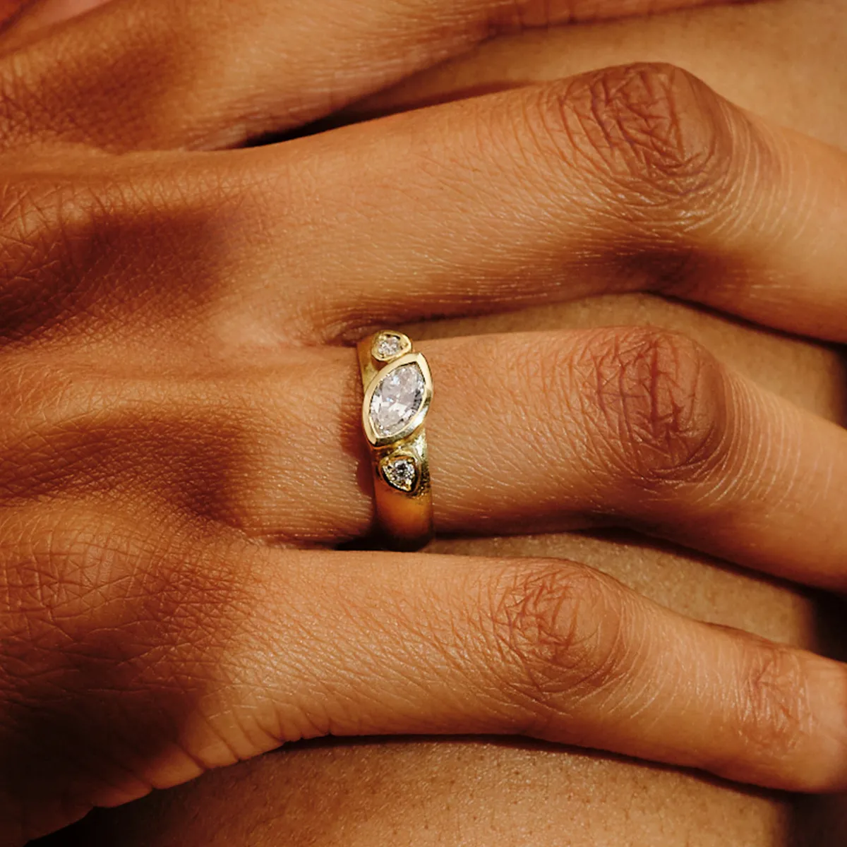 Tomfoolery Marquise Diamond Band Outlet