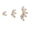 Tomfoolery Marquise Diamond Stud 9ct Yellow Gold Fashion