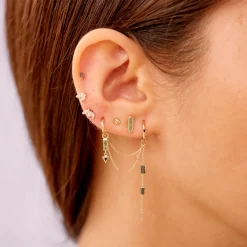 Tomfoolery Marquise Diamond Stud 9ct Yellow Gold Fashion
