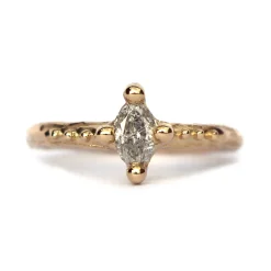 Tomfoolery Marquise Diamond Urchin Ring New