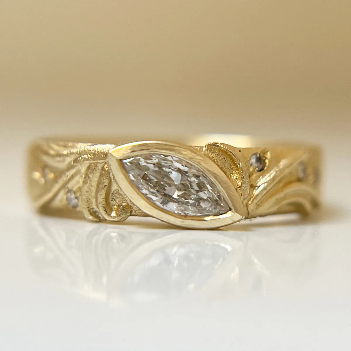 Tomfoolery Marquise Diamond Vine Ring Best