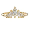 Tomfoolery Marquise Five Diamond Tiara Ring Discount