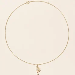 Tomfoolery Martha N°2 Pearl & Diamond Necklace Hot