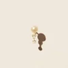 Tomfoolery Martha N°1 Pearl & Diamond Single Earring Hot