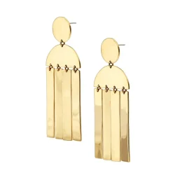 Tomfoolery Maxi Cala Gold Earrings Hot