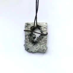 Tomfoolery “Mbiri” Textured Square Tin Pendant Outlet