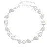 Tomfoolery Mea Silver & White Sapphire Necklace Hot