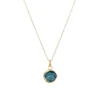 Tomfoolery Medium Irregular Round Blue Topaz Pendant Outlet