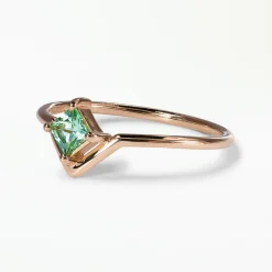 Tomfoolery Medium Princess Cut Seafoam Tourmaline Ring Outlet