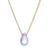Tomfoolery Mermaid Gold Filled & Glass Bead Teardrop Necklace Outlet