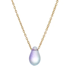 Tomfoolery Mermaid Gold Filled & Glass Bead Teardrop Necklace Outlet