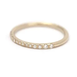 Tomfoolery Micro Pave Diamond Band – Tiny Pave Diamond Ring Sale
