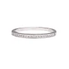Tomfoolery Micropave White Diamond Half Eternity Ring Discount