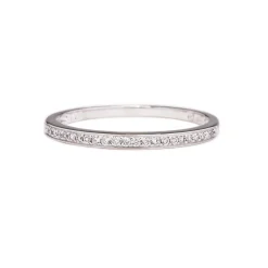 Tomfoolery Micropave White Diamond Half Eternity Ring Discount