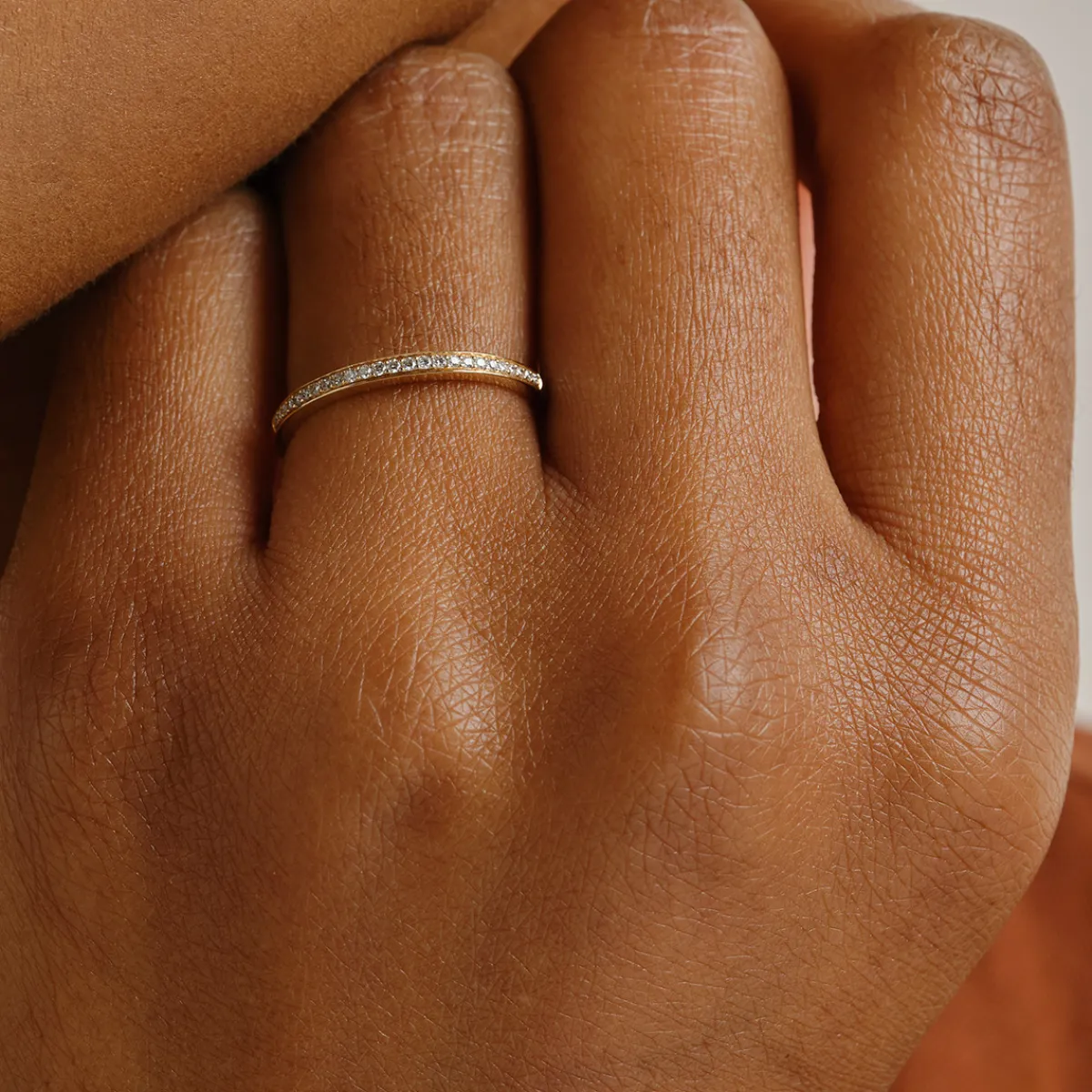 Tomfoolery Micropave White Diamond Half Eternity Ring Discount