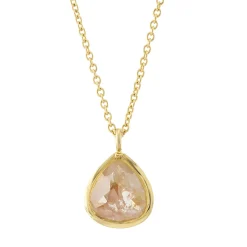 Tomfoolery Midi Champagne Pear Rose Cut Diamond Pendant Sale