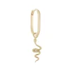 Tomfoolery Midi Oval Espirit Snake Clicker Hoop Fashion