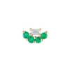 Tomfoolery Mini Baguette Emerald Lace Single Stud New