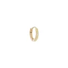 Tomfoolery Mini 9ct Yellow Gold Round Clicker Hoops New