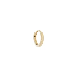 Tomfoolery Mini 9ct Yellow Gold Round Clicker Hoops New