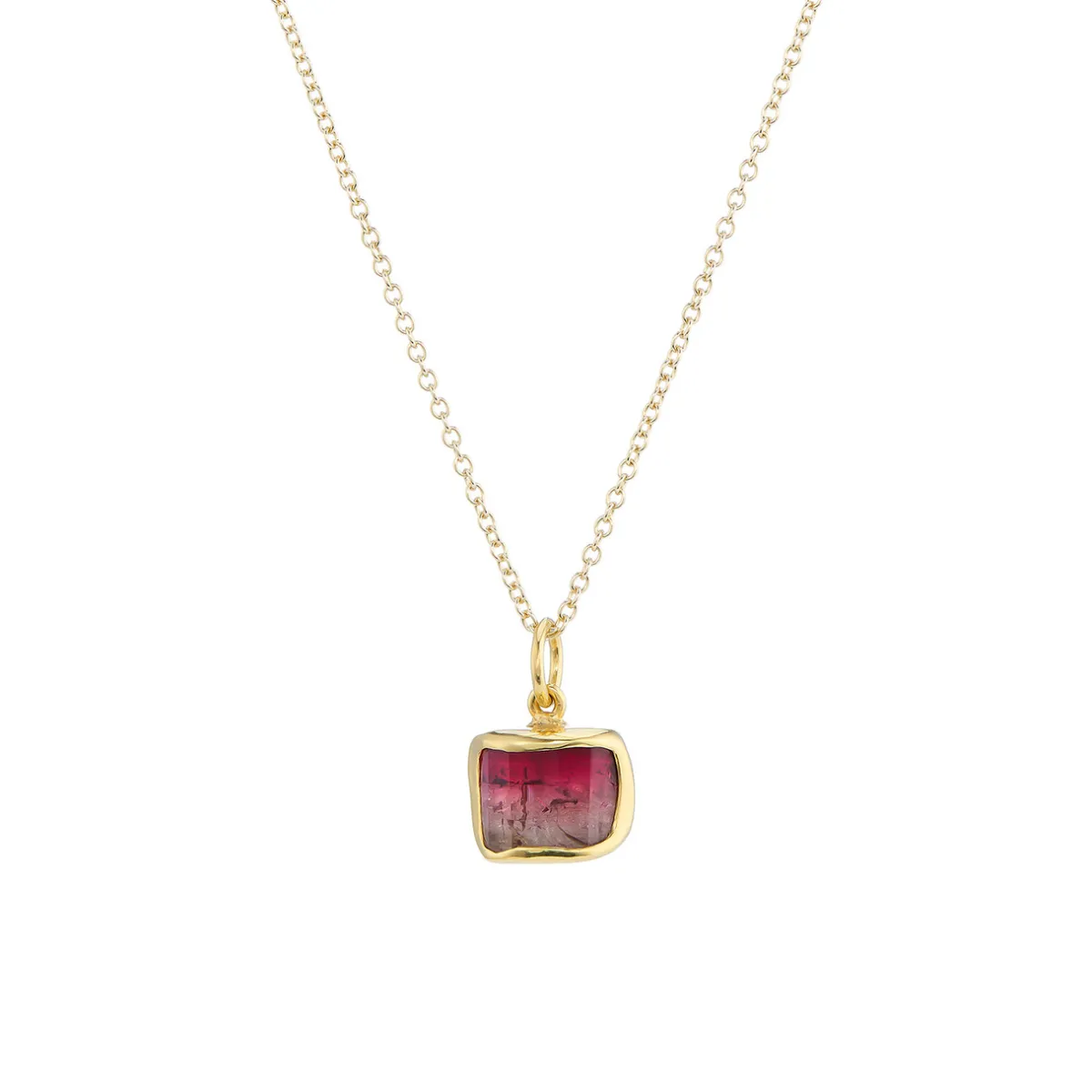 Tomfoolery Mini Irregular Bicolour Tourmaline Pendant Online