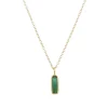 Tomfoolery Mini Irregular Green Tourmaline Pendant Sale