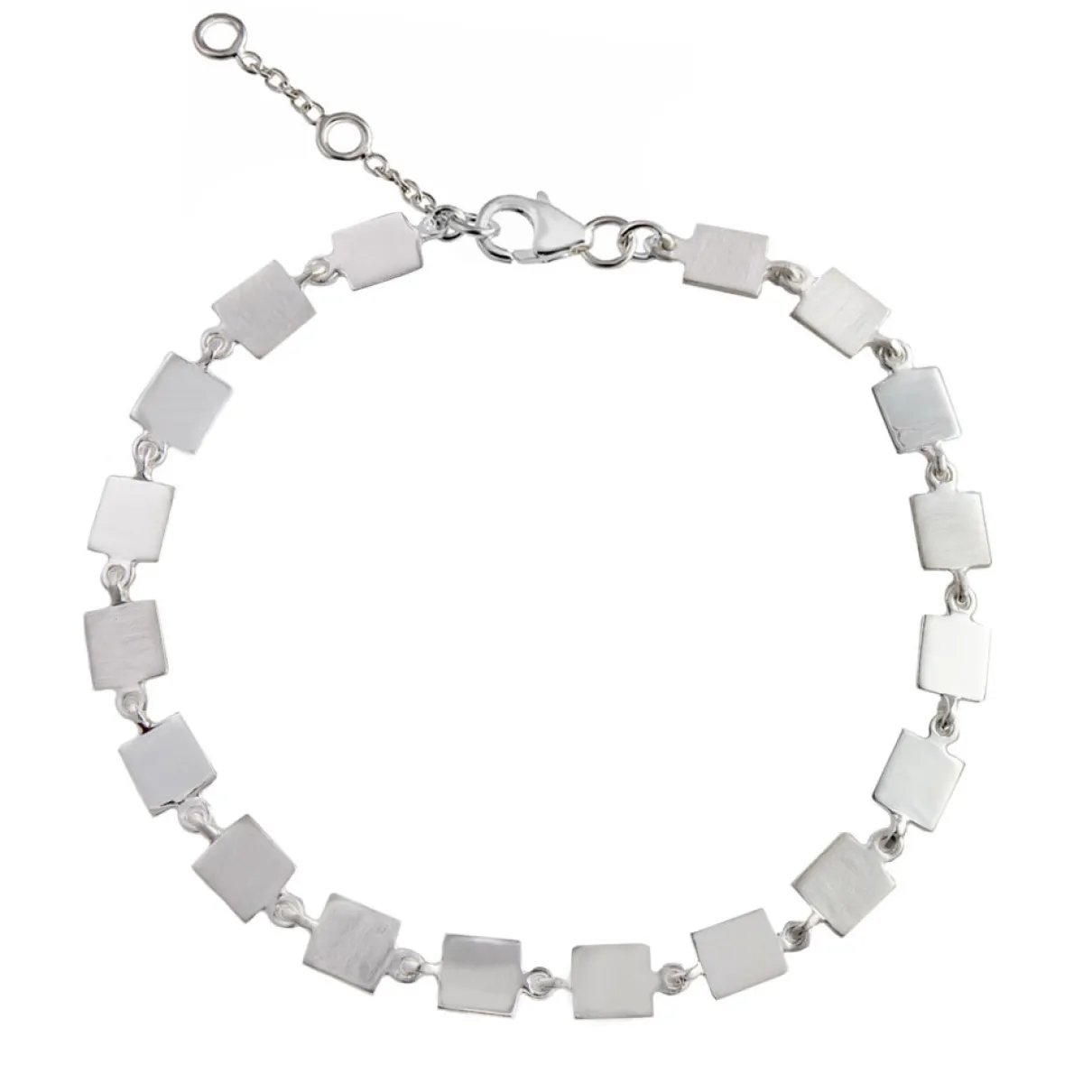 Tomfoolery Mini Linear Square Link Bracelet Clearance