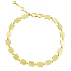 Tomfoolery Mini  Linear Square Link Bracelet Clearance