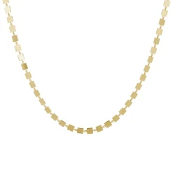 Tomfoolery Mini Linear Square Link Necklace Clearance