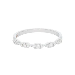 Tomfoolery Mini Marquise Diamond Half Eternity Ring New