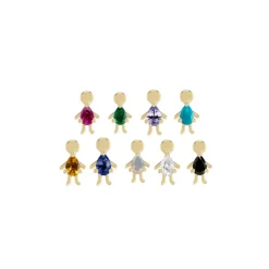 Tomfoolery Mini Moi Pear Gemstone Stud Fashion
