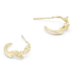 Tomfoolery Mini Molten Gold Hoops Clearance