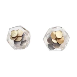 Tomfoolery Mini Murmur Studs Two Tone(Out of Stock) Outlet