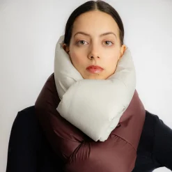 Tomfoolery Mini Padded Scarf Beige Clearance