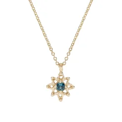 Tomfoolery Mini Sapphire Star Pendant New