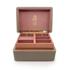 Tomfoolery Mini Trunk Jewellery Box in Taupe(Out of Stock) Online