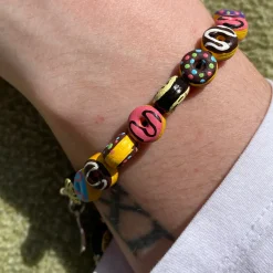 Tomfoolery Miss Frosty Ceramic Donut Charm Bracelet Clearance