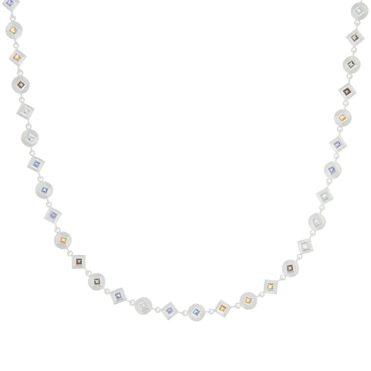 Tomfoolery Mixed Cut Statement Gemstone Necklace Sale