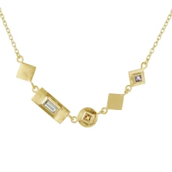 Tomfoolery Mixed Cut Three Gemstone Necklace Online