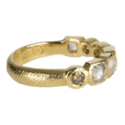 Tomfoolery Mixed Diamond & 18ct Yellow Gold Ring Outlet