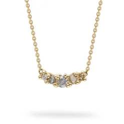 Tomfoolery Mixed Diamond Bar Necklace Sale