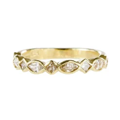 Tomfoolery Mixed-Cut Diamond & 18ct Yellow Gold Ring Outlet