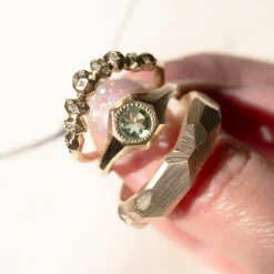 Tomfoolery 6mm Andes Gold Faceted Band Hot