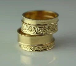 Tomfoolery 5.5mm Dala Milgrain Edged Band New