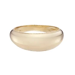 Tomfoolery 8mm Dôme Milgrain Edged Wide Ring Outlet